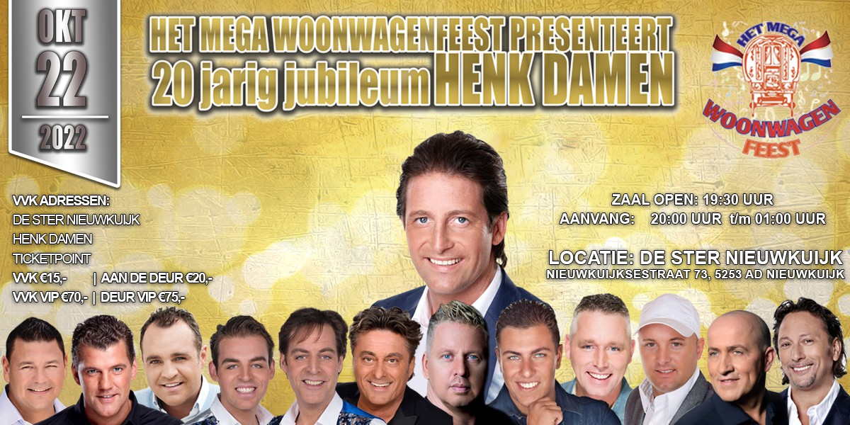 Supportersactie: Jubileumconcert Henk Damen - TV Oranje